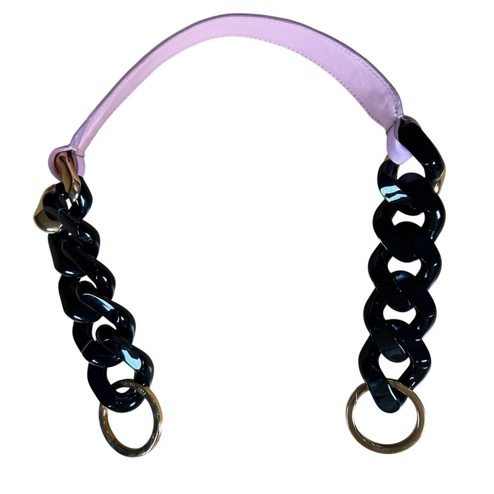 Marc Jacobs Chain Link Shoulder Strap in Black & Pink